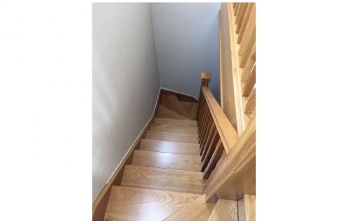 House refurbishment - staircase leading to roof conversion - carpentry carried out by L G Blower